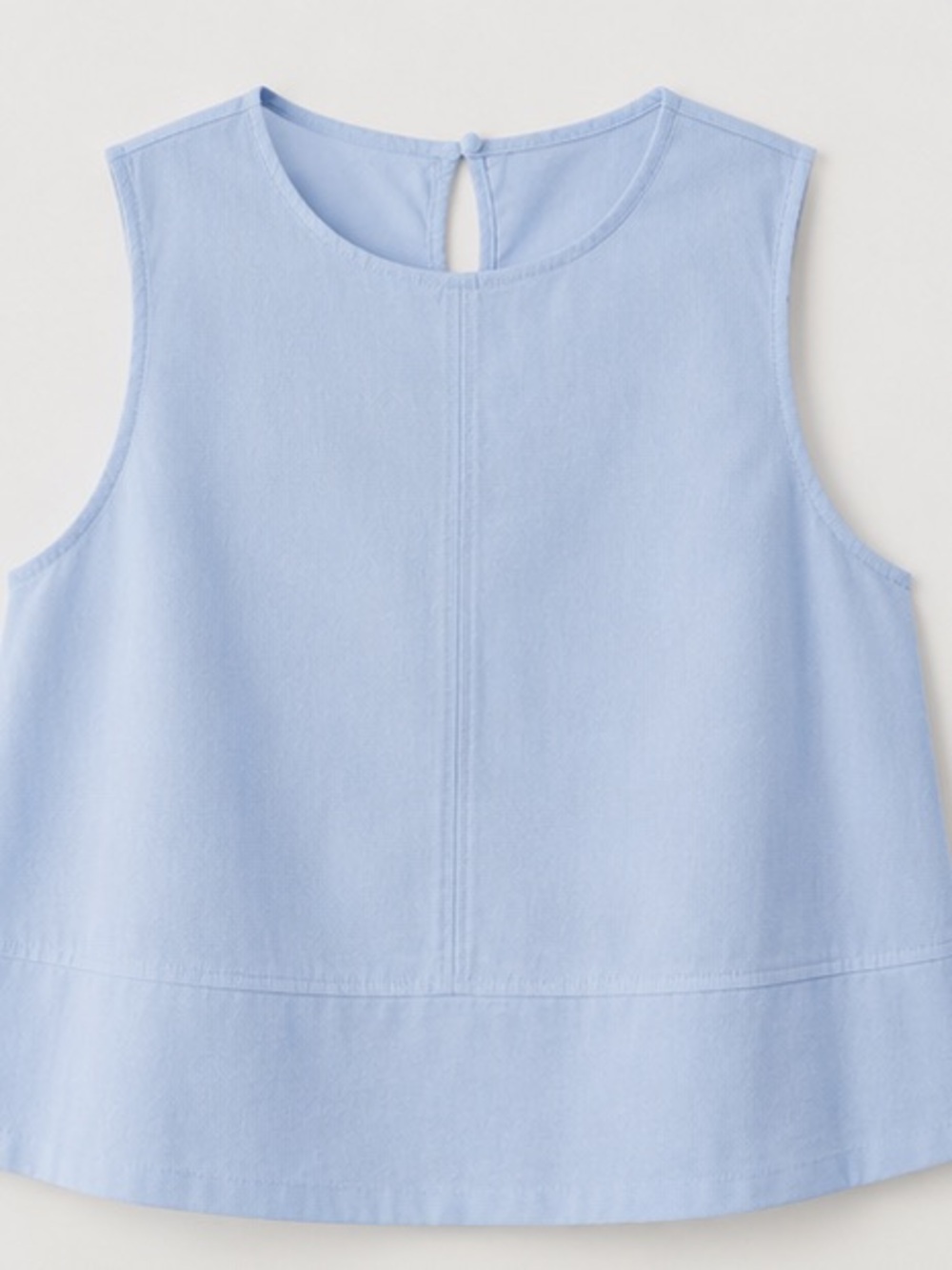 Light Blue Sleeveless Swing Tank Top